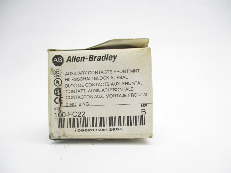 ALLEN BRADLEY 100-FC22 SER. B 600VAC 10A (WH) NSMP