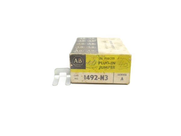 ALLEN BRADLEY 1492-N3 SER. A (PKG OF 50) (BK/YL) NSMP