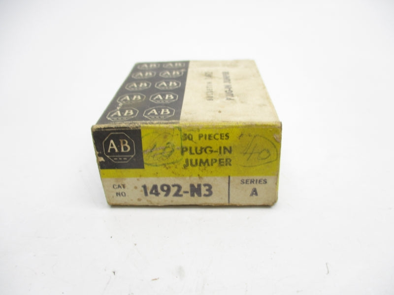 ALLEN BRADLEY 1492-N3 SER. A (PKG OF 50) (BK/YL) NSMP
