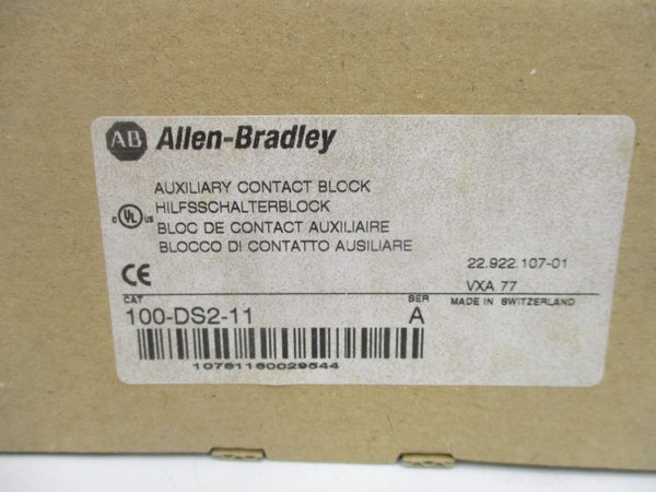 ALLEN BRADLEY 100-DS2-11 SER. A (BR/WH) NSMP