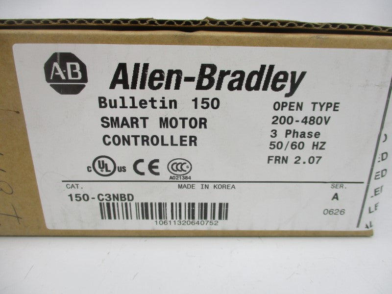 ALLEN BRADLEY 150-C3NBD SER. A F/W 2.07 200-480V (BR/WH) NSFS