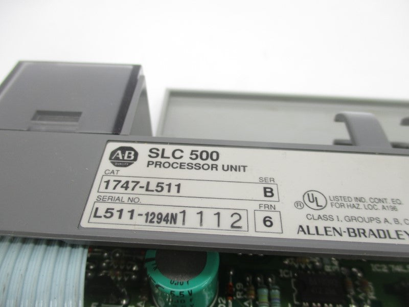 ALLEN BRADLEY 1747-L511 SER. B F/W 6 (WH/YL) NSMP