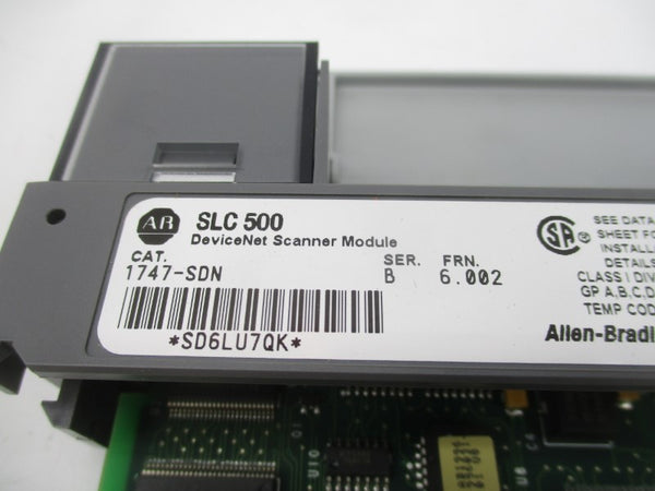 ALLEN BRADLEY 1747-SDN SER. B F/W 6.002 24VDC REV. A01 NSMP