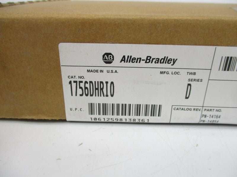 ALLEN BRADLEY 1756-DHRIO SER. D F/W 6.3 DATE: 2008 NSFS