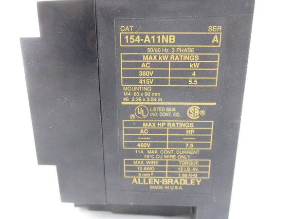 ALLEN BRADLEY 154-A11NB SER. A 380/460VAC NSNP
