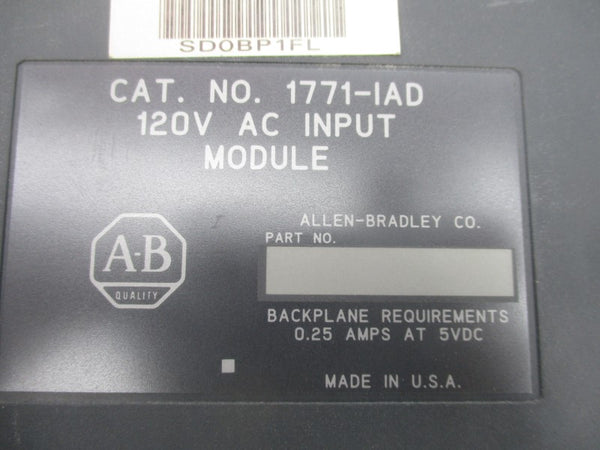 ALLEN BRADLEY 1771-IAD 120VAC UNMP
