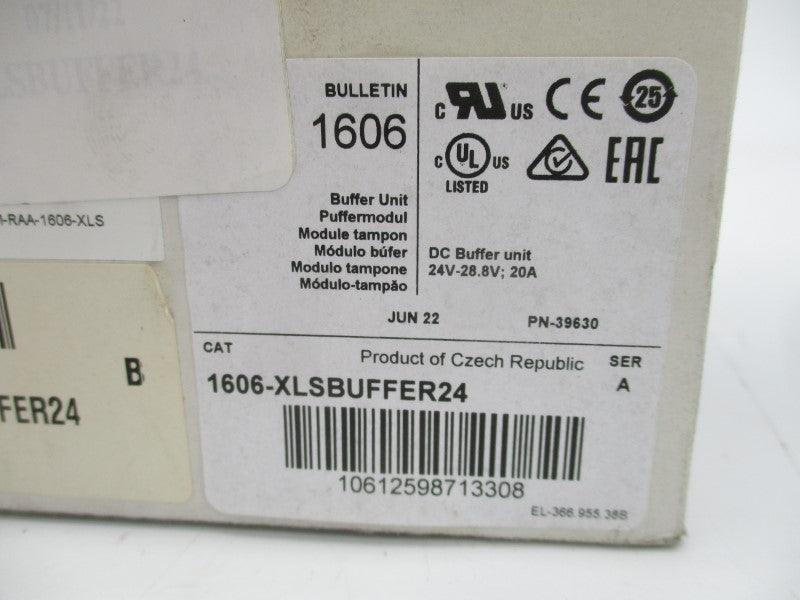 ALLEN BRADLEY 1606-XLSBUFFER24 SER. A 24VDC 20A (WH) NSMP