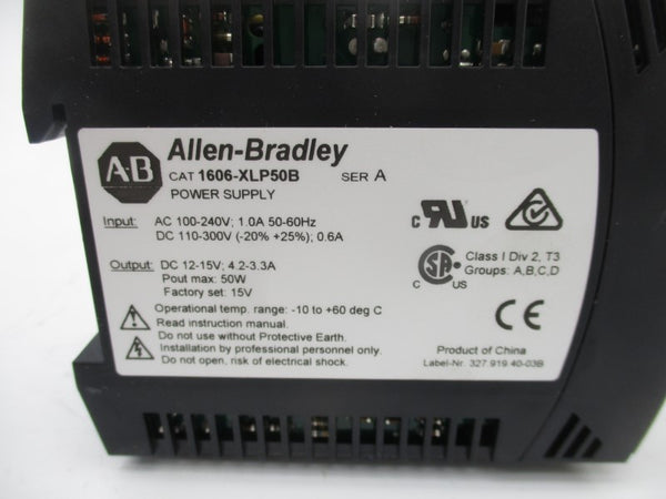 ALLEN BRADLEY 1606-XLP50B SER. A 100-240VAC 1.0A NSMP