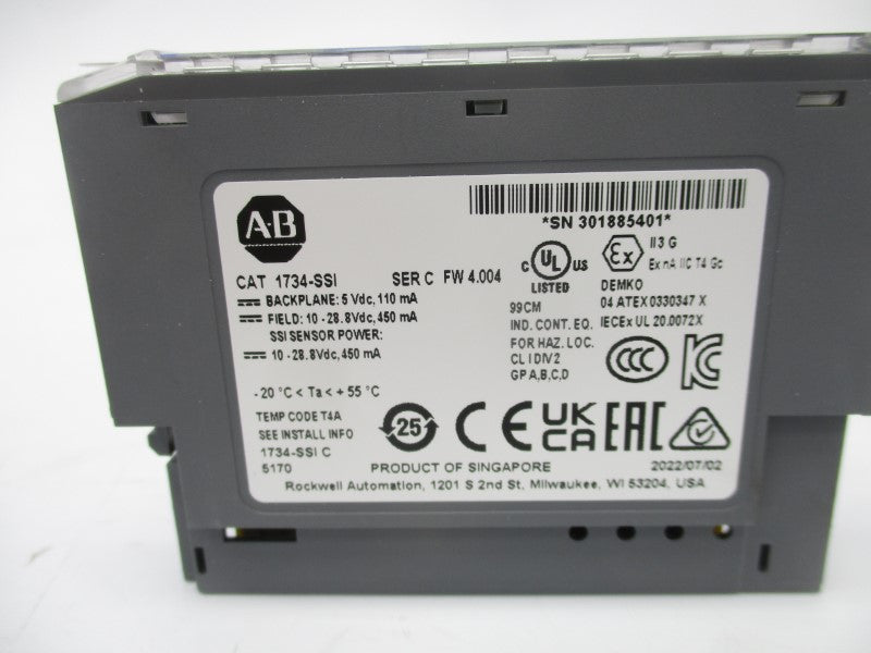 ALLEN BRADLEY 1734-SSI SER. C F/W 4.004 10-28.8VDC NSMP