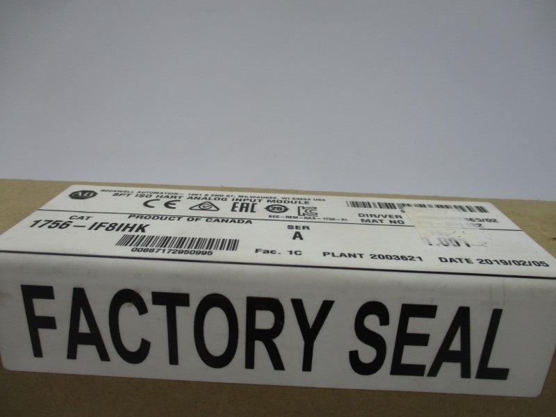 ALLEN BRADLEY 1756-IF8IHK SER. A F/W 1.001 DATE:2019 NSFS