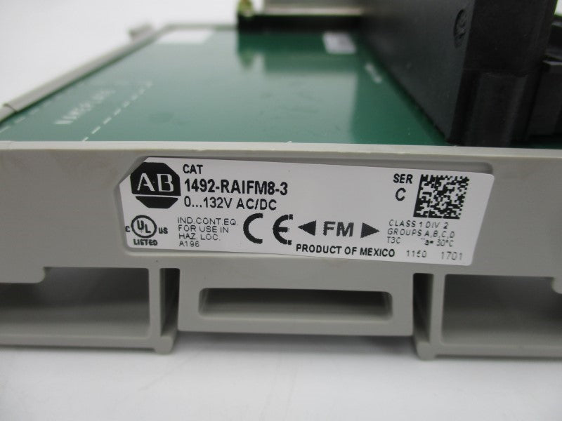 ALLEN BRADLEY 1492-RAIFM8-3 SER. C 0-132VAC/DC (BR/WH) NSMP