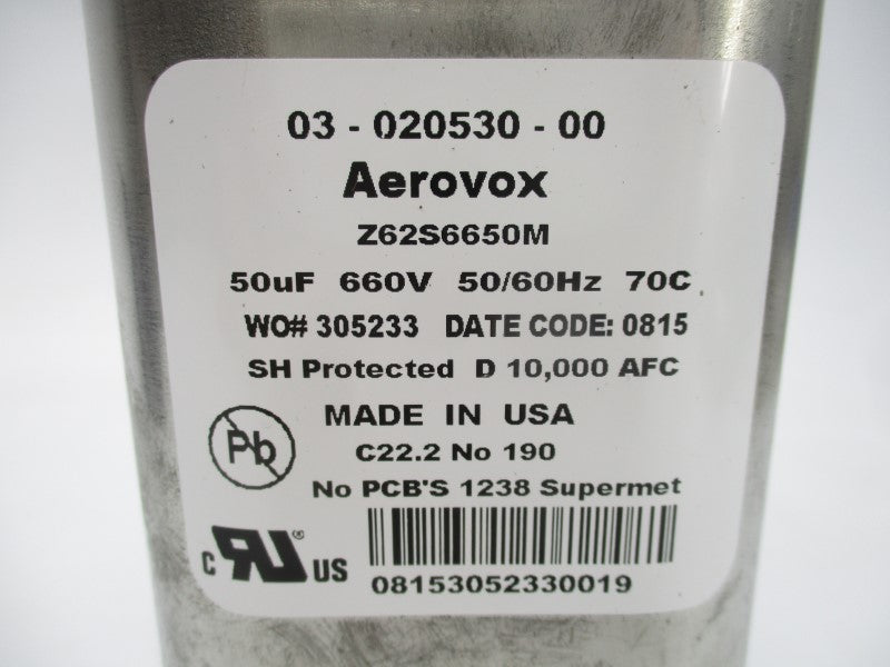 AEROVOX 03-020530-00 Z62S6650M NSNP