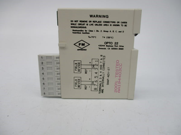 OPTO 22 SNAP-AOV-27 10VDC UNMP