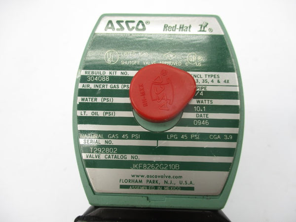 ASCO JKF8262G210B 110/120V 45PSI 1/4" NSNP