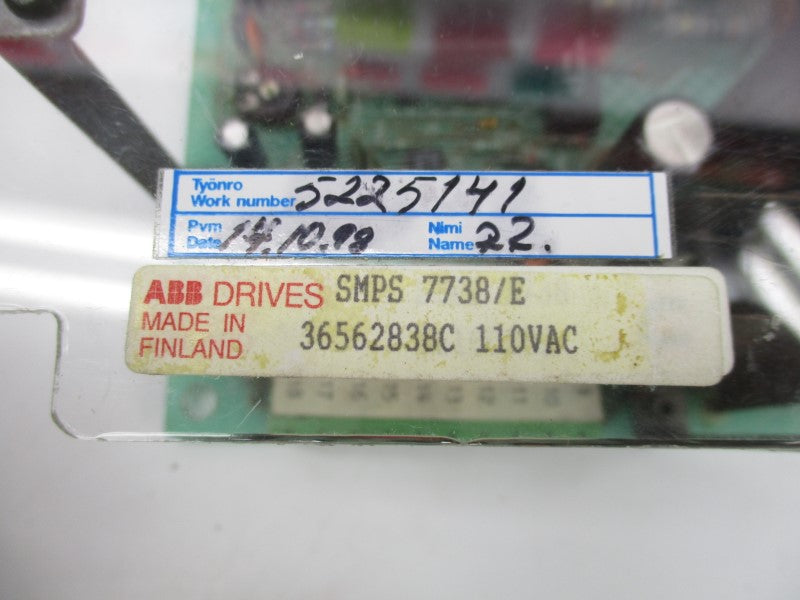 ABB SMPS7738/E 110VAC UNMP