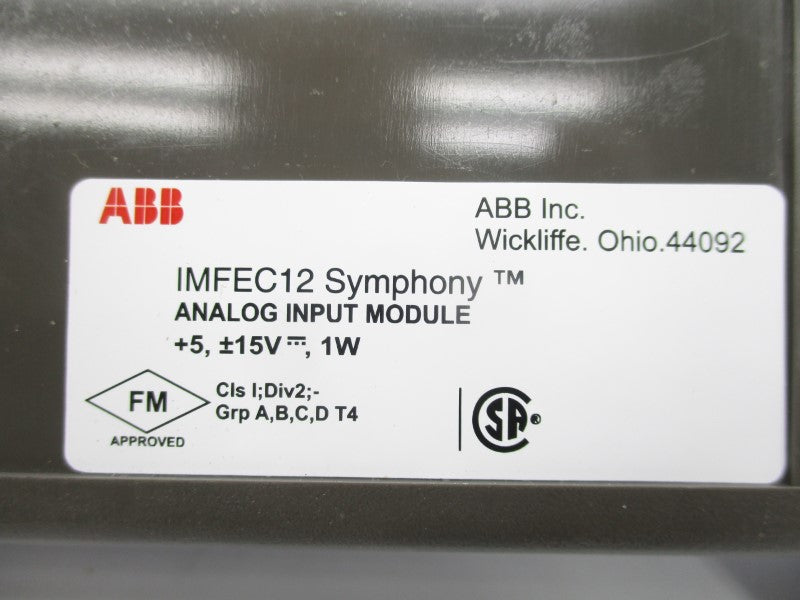 ABB IMFEC12 F/W B_1 15V NSMP