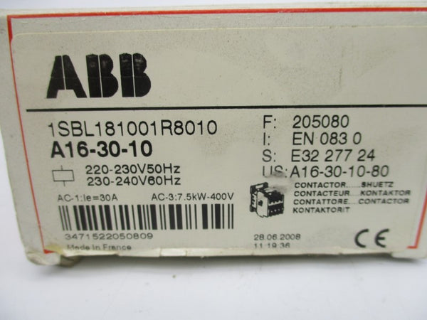 ABB 1SBL181001R8010 A16-30-10 220-240V NSMP