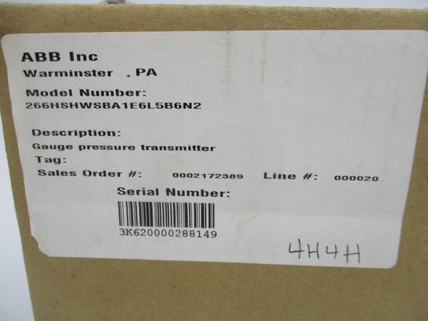 ABB 266HSHWSBA1E6L5B6N2 NSMP