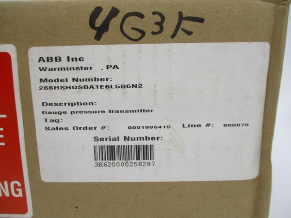 ABB 266HSHQSBA1E6L5B6N2 NSMP