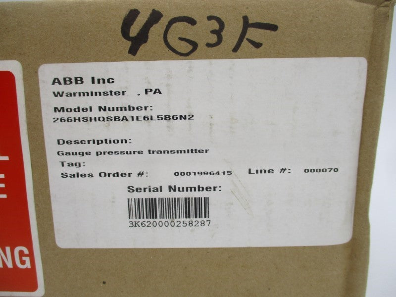 ABB 266HSHQSBA1E6L5B6N2 NSMP