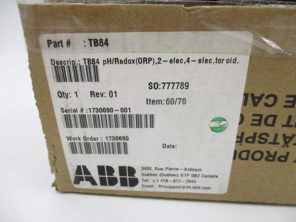 ABB TB84EC2000100 110-240VAC REV. 1 NSMP