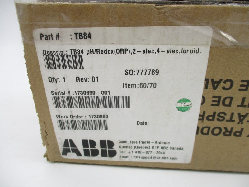 ABB TB84EC2000100 110-240VAC REV. 1 NSMP