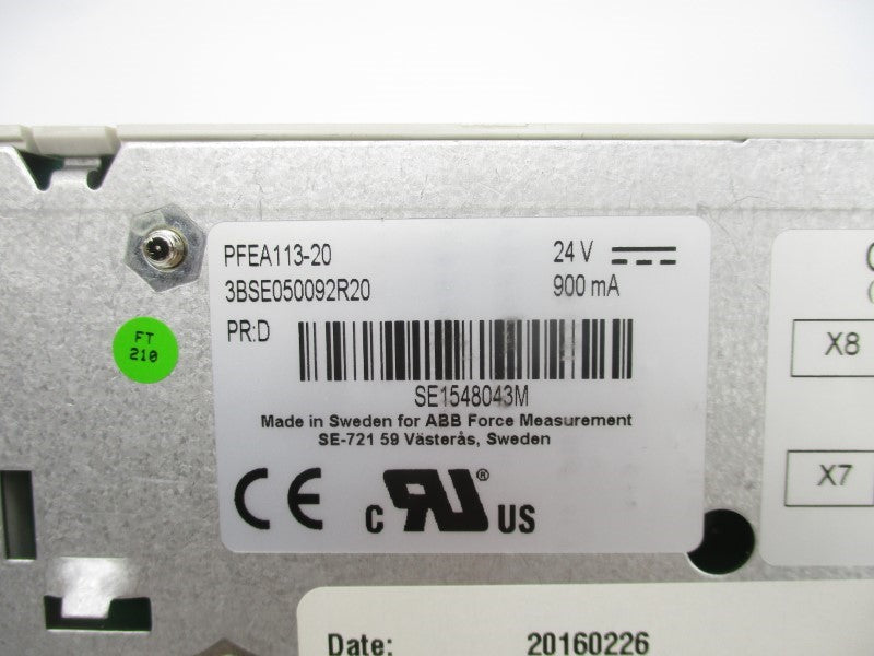 ABB 3BSE050092R20 PFEA113-20 24V NSMP
