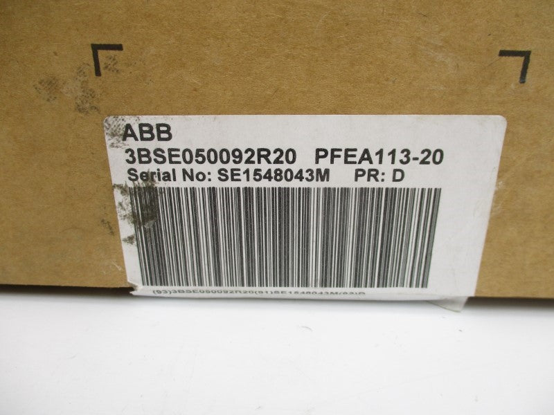ABB 3BSE050092R20 PFEA113-20 24V NSMP