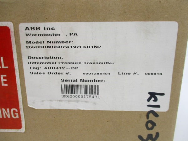 ABB 266DSHMSSB2A1V2E6B1N2 NSFS