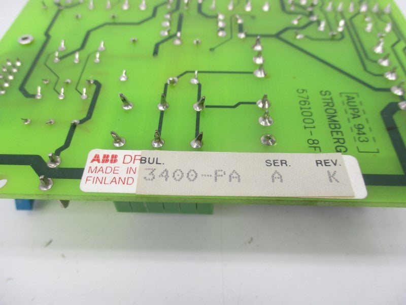 ABB 3400-PA 5761001-8F SER. A REV. K UNMP