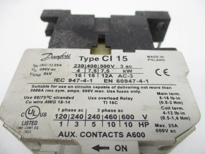 DANFOSS CI15 220/240V UNMP