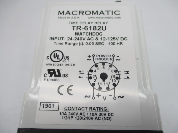 MACROMATIC TR-6182U 24-240VAC 0.05S-100H NSMP