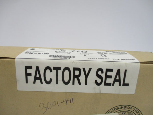 ALLEN BRADLEY 1756-IF16H SER. A F/W 1.2 DATE:2013 NSFS