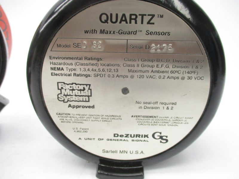 DEZURIK SED82 120VAC 0.3A NSMP