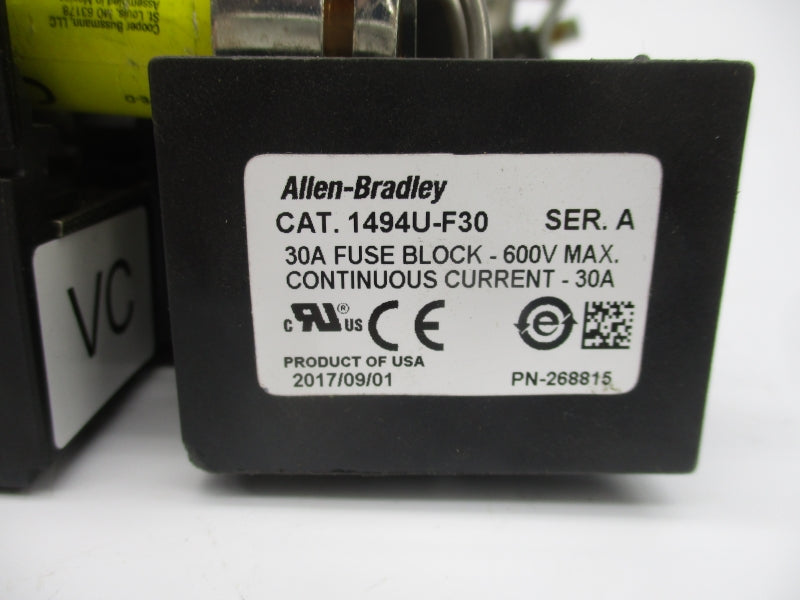 ALLEN BRADLEY 1494U-D30 SER. A 1494U-F30 600V 30A UNMP