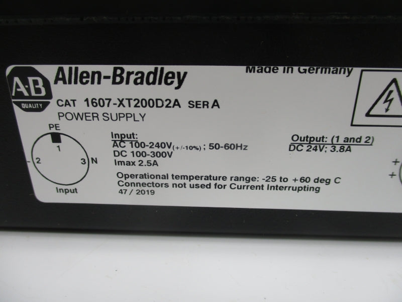ALLEN BRADLEY 1607-XT200D2A SER. A 100-240V 2.5A NSNP