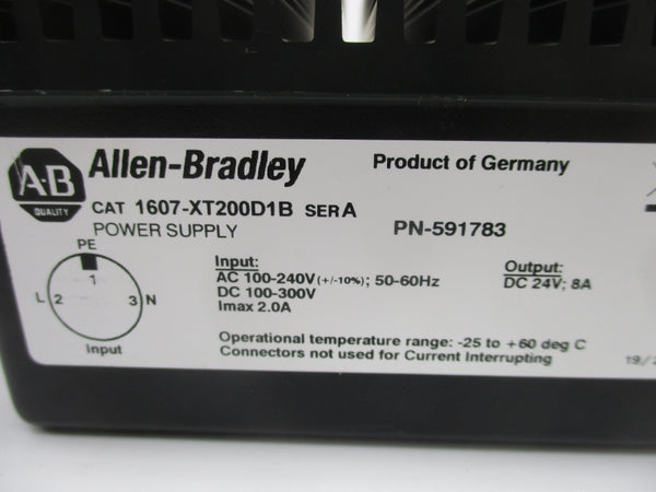 ALLEN BRADLEY 1607-XT200D1B SER. A 100-240VAC 2A UNMP