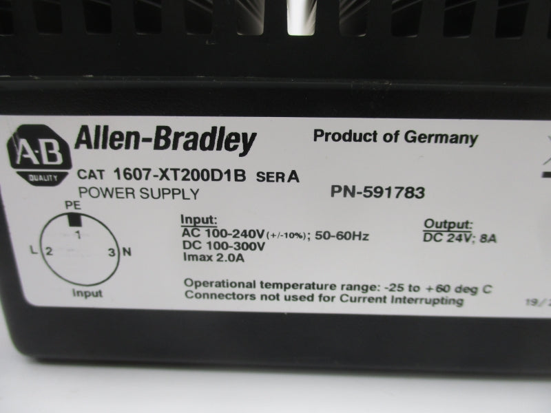 ALLEN BRADLEY 1607-XT200D1B SER. A 100-240VAC 2A UNMP