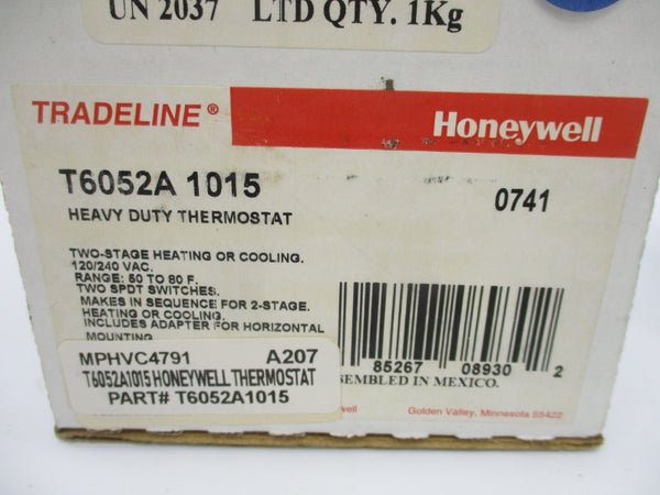 HONEYWELL T6052A1015 120/240VAC 50-80'F (AS PICTURED) NSMP