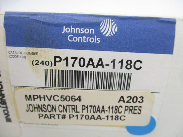 JOHNSON CONTROLS P170AA-118C 600V 4.8A 100-400PSI NSMP