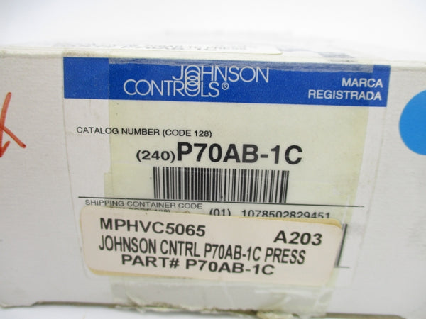 JOHNSON CONTROLS P70AB-1C 600V 4.8A 20-100PSI NSMP