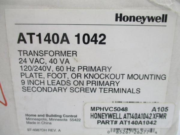 HONEYWELL AT140A1042 24VAC NSMP