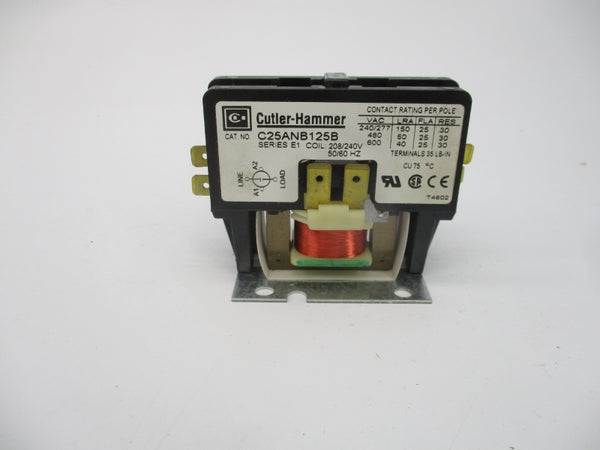 CUTLER HAMMER C25ANB125B SER. E1 208/240V NSMP