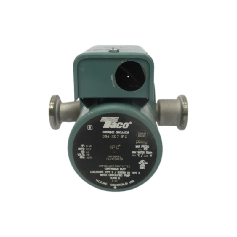 TACO 006-SC7-IFC 115V 0.57A 1/40HP 3250RPM UNMP