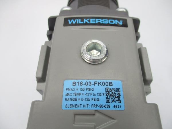WILKERSON B18-03-FK00B 0-125PSI UNMP