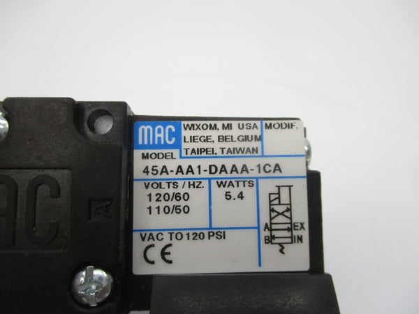 MAC 45A-AA1-DAAA-1CA 110/120V 120PSI UNMP