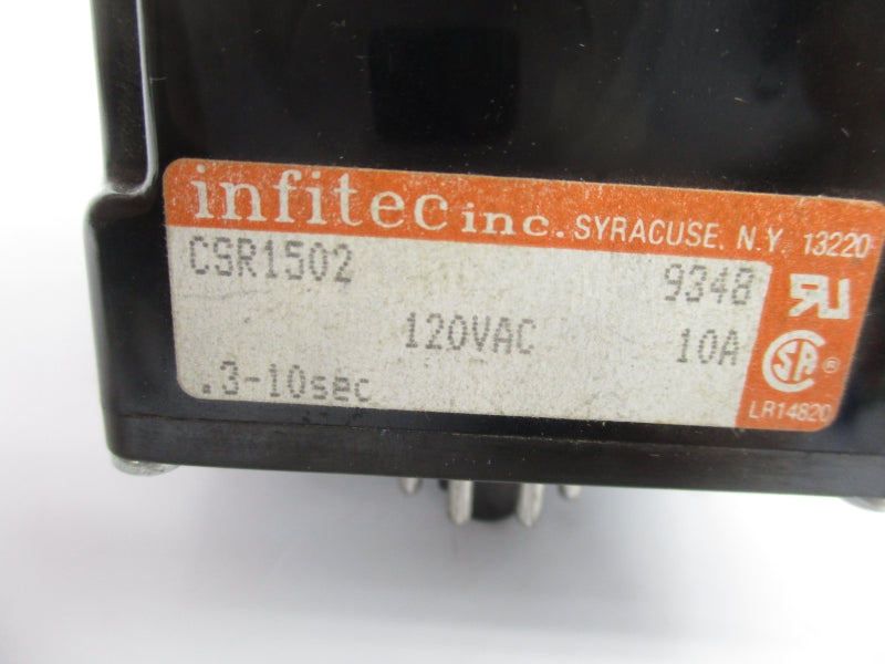INFITEC CSR1502 120VAC 10A 0.3-10S (AS PICTURED) UNMP