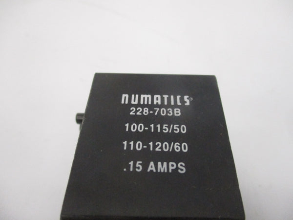 NUMATICS 228-703B 120V 0.15A UNMP