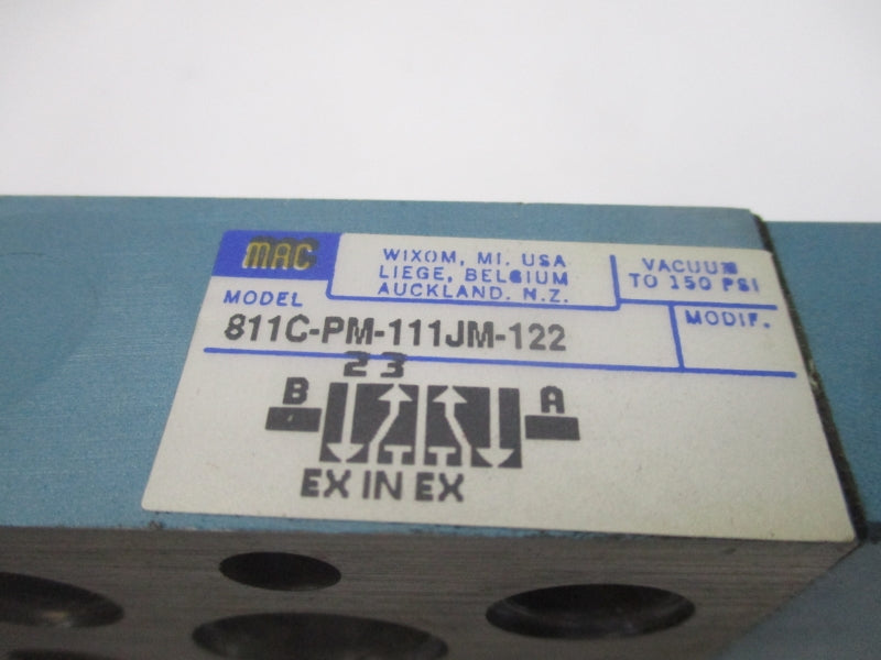 MAC 811C-PM-111JM-122 110/120V 25-150PSI UNMP