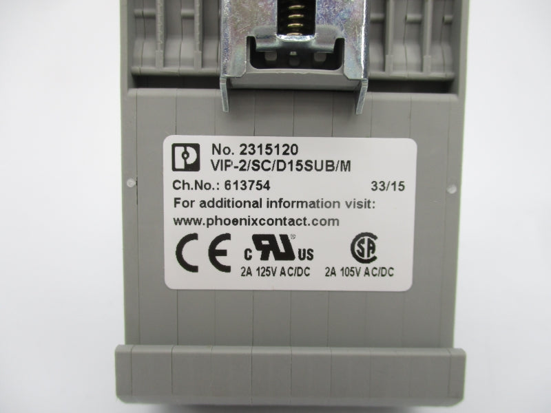 PHOENIX CONTACT VIP-2/SC/D15SUB/M 125VAC/DC 2A NSMP